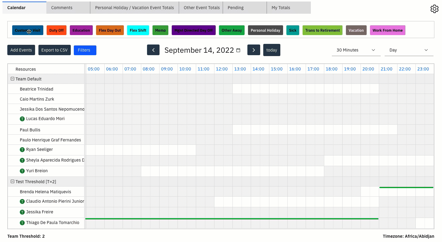 CALENDAR